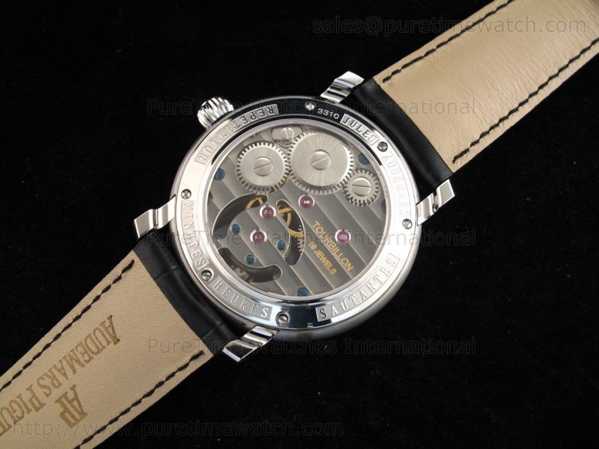 Jules Audemars Tourbillon GMT SS White Dial - Image 4