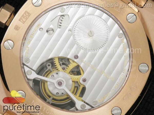 Royal Oak 41mm Tourbillon RG Silver Dial Diamonds - Image 8