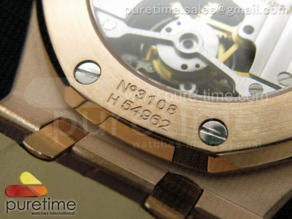 Royal Oak 41mm Tourbillon RG Silver Dial Diamonds - Image 10