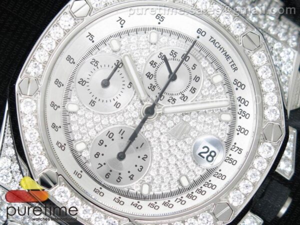 Royal Oak Offshore SS Full Paved Diamonds