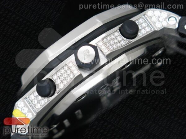 Royal Oak Offshore SS Full Paved Diamonds - Image 8