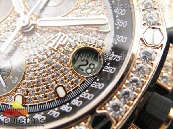 Royal Oak Offshore RG Full Paved Diamonds - Image 4