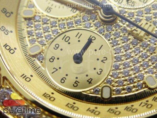 Royal Oak Offshore YG Full Paved Diamonds - Image 7