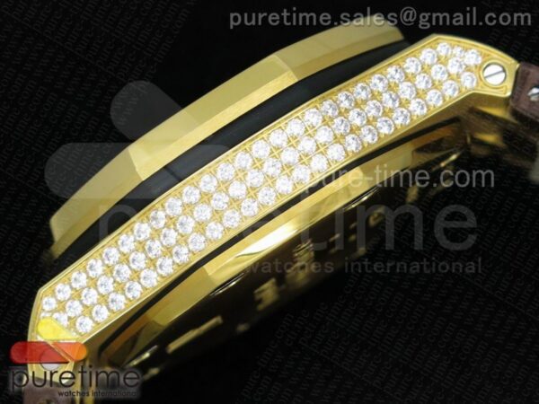 Royal Oak Offshore YG Full Paved Diamonds - Image 9