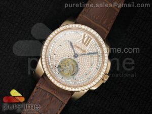Calibre de Cartier RG Tourbillon Diamonds