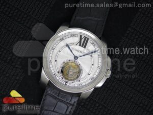 Calibre de Cartier SS Tourbillon Silver