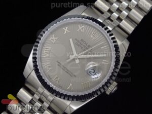 DateJust Men SS Grey Textured