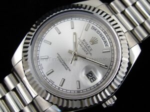 Day-Date II SS Silver Stick