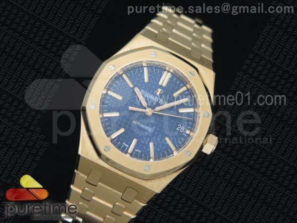 Royal Oak 37mm 15450 RG JF 1:1 Best Edition Blue Dial - Image 2