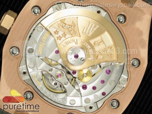 Royal Oak 37mm 15452 RG Full Paved Diamonds - Image 13