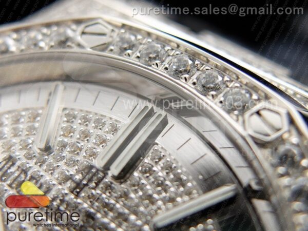 Royal Oak 41mm 15402 SS Full Paved Diamonds - Image 3