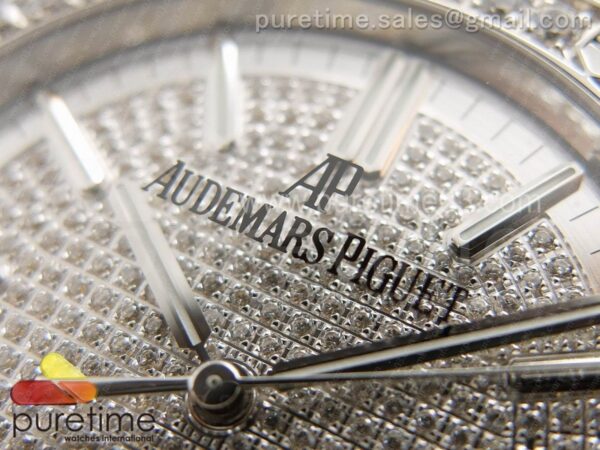 Royal Oak 41mm 15402 SS Full Paved Diamonds - Image 4