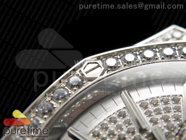 Royal Oak 41mm 15402 SS Full Paved Diamonds - Image 6