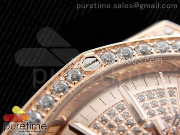 Royal Oak 41mm 15402 RG Full Paved Diamonds - Image 6
