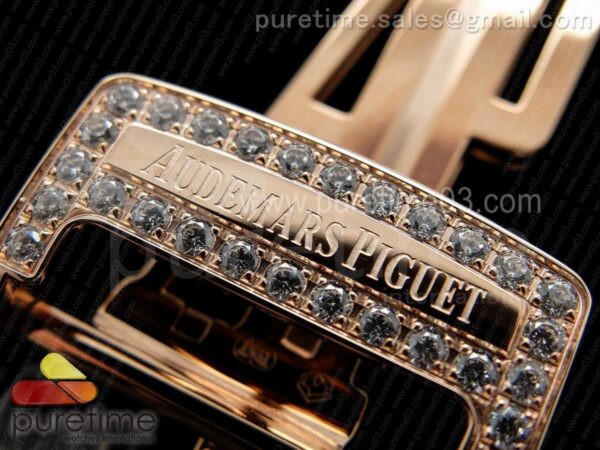 Royal Oak 41mm 15402 RG Full Paved Diamonds - Image 25