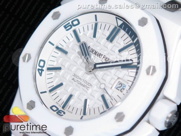 Royal Oak Offshore Diver Solid White Ceramic - Image 3