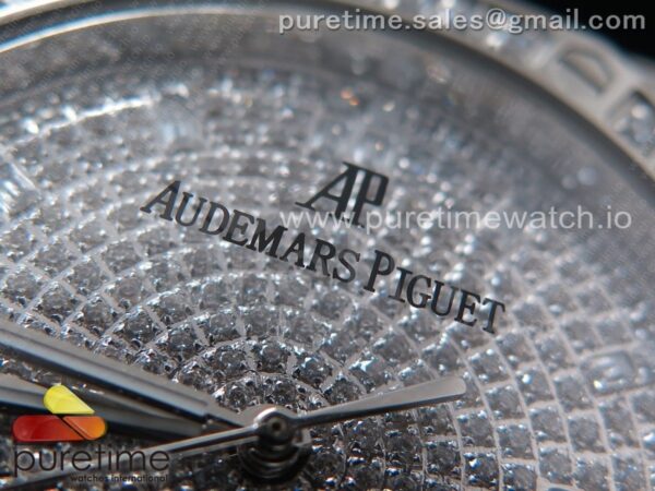 Royal Oak 37mm 15402 SS Full Paved Diamonds - Image 3
