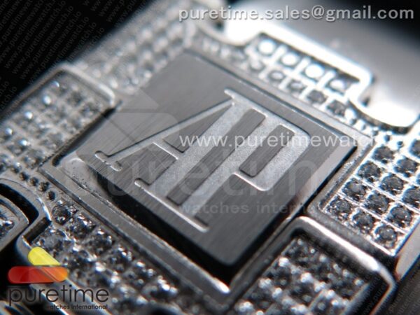 Royal Oak 37mm 15402 SS Full Paved Diamonds - Image 14