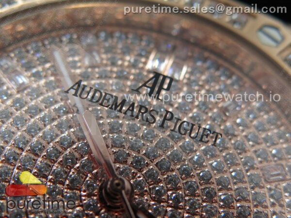 Royal Oak 37mm 15402 RG Full Paved Diamonds - Image 3