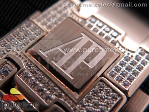 Royal Oak 37mm 15402 RG Full Paved Diamonds - Image 14