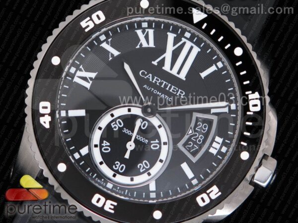 Calibre De Cartier Diver SS Black JJF - Image 2