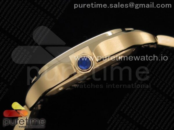 Santos de Cartier 35mm YG Diamonds Bezel BVF - Image 5