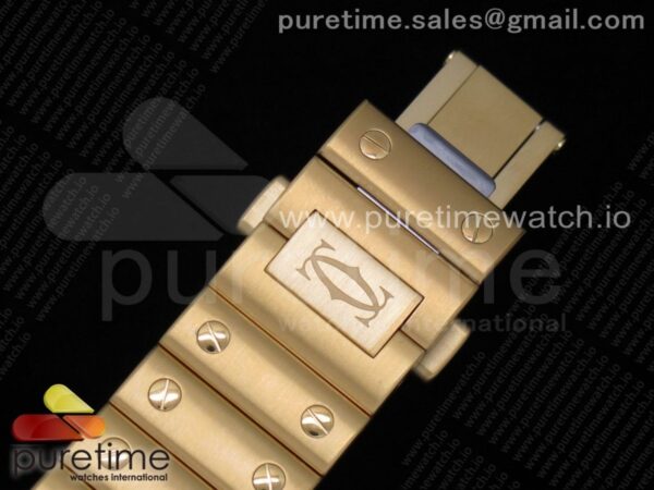 Santos de Cartier 35mm YG Diamonds Bezel BVF - Image 12