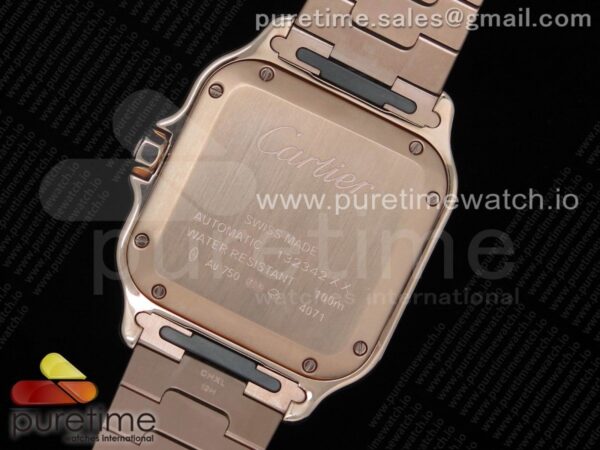 Santos de Cartier 35mm RG Diamonds Bezel BVF - Image 20
