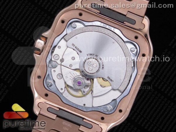 Santos de Cartier 35mm RG Diamonds Bezel BVF - Image 23