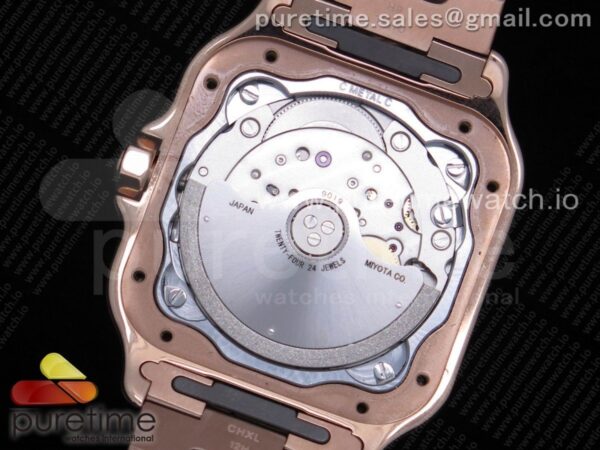 Santos de Cartier 35mm RG Diamonds Bezel BVF - Image 22