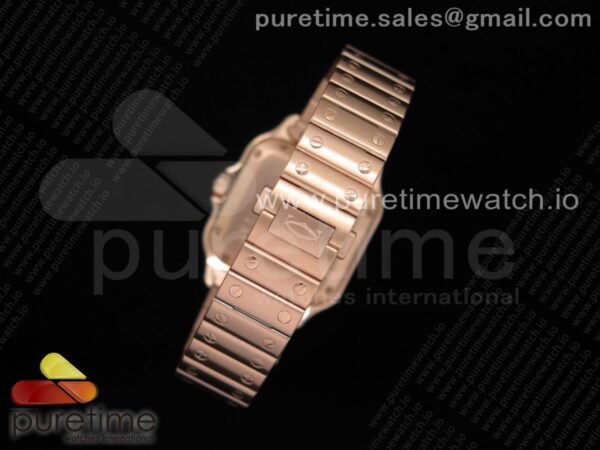 Santos de Cartier 35mm RG Diamonds Bezel BVF - Image 17