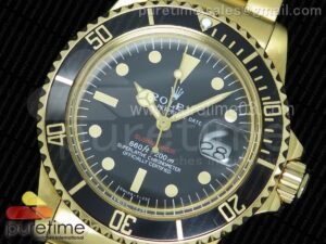 Vintage Submariner YG SS Black Dial Red