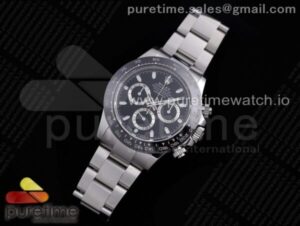 Daytona 116500 Noob 1:1 Best Edition 904L SS Case and Bracelet Black Dial SA4130 V4