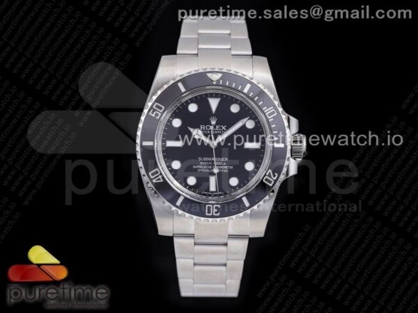 Submariner 114060 No Date Black Ceramic 904L Steel ARF 1:1 Best Edition on SS Bracelet A2824 - Image 2