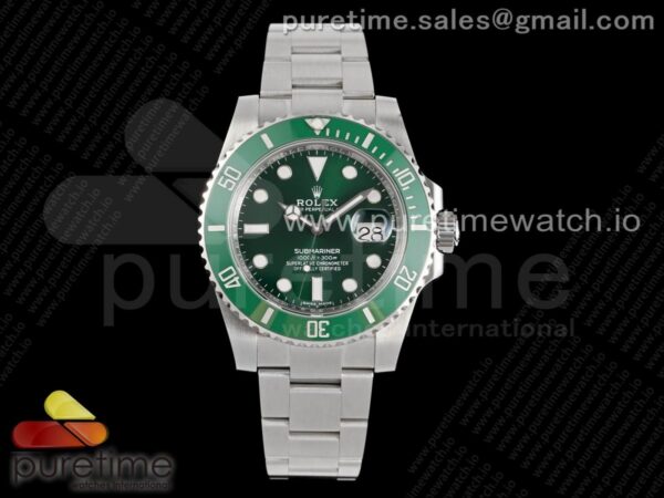 Submariner 116610 LV Green Ceramic ZZF 904L 1:1 Best Edition on SS Bracelet SA3135 V3 - Image 2