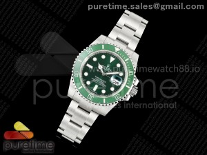 Submariner 116610 LV Green Ceramic ZF 1:1 Clean Factory 904L SS Case and Bracelet VR3135