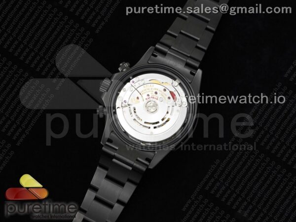 Daytona All Black PVD TWF Best Edition Rainbow Diamonds Bezel Black Dial on PVD Bracelet SA4130 - Image 10