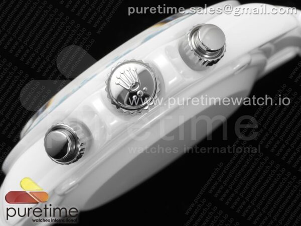 Daytona AET White Ceramic Case and Bracelet Tiffany Blue Dial SA4130 - Image 6