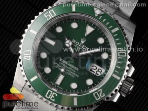 Submariner Hulk 116610 LV Green Ceramic 904L Steel VSF 1:1 Best Edition VS3135