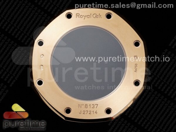 Royal Oak 41mm 15500 RG APSF 1:1 Best Edition Black Textured Dial on RG Bracelet A4302 Super Clone - Image 16