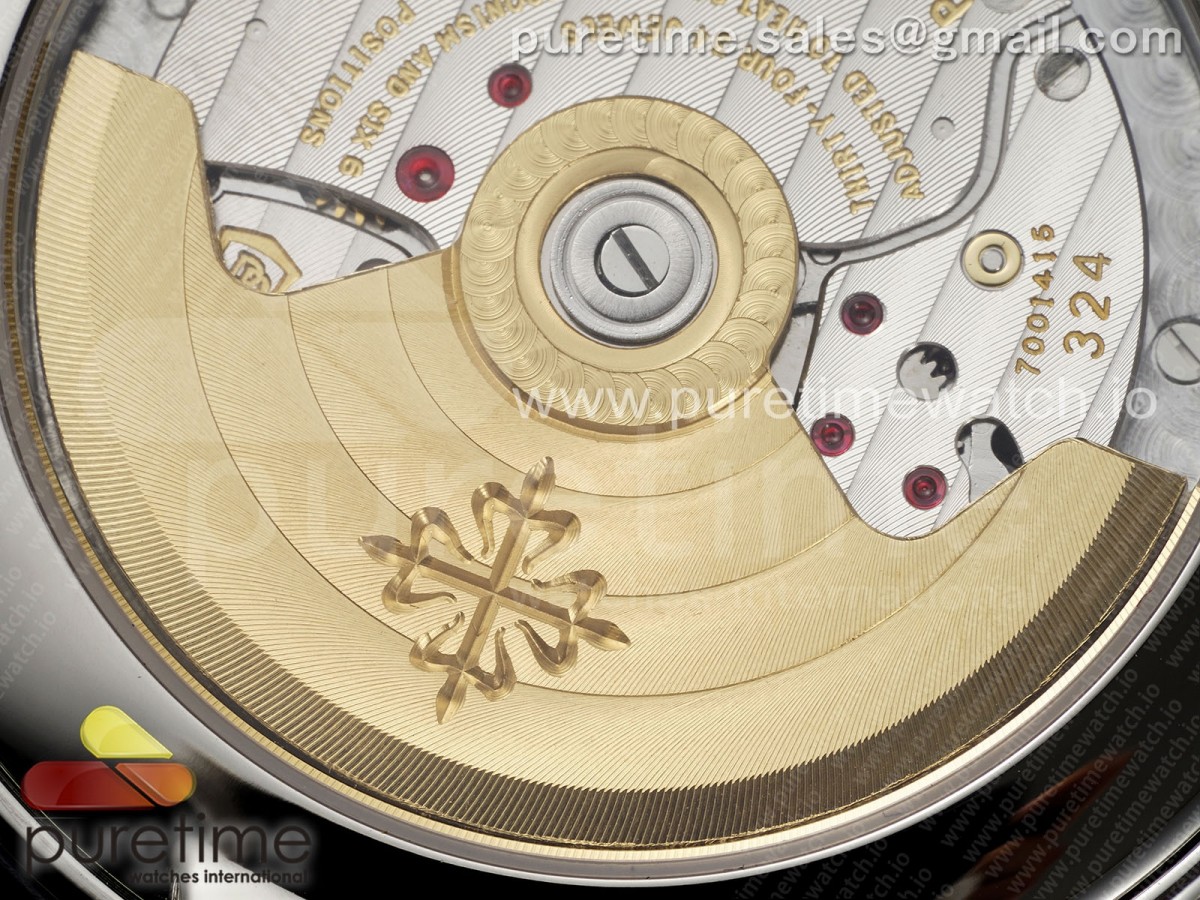 Annual Calendar Moonphase 5396 SS ZF 1:1 Best Edition White/Blue Dial on Blue Leather Strap A324 - Image 16