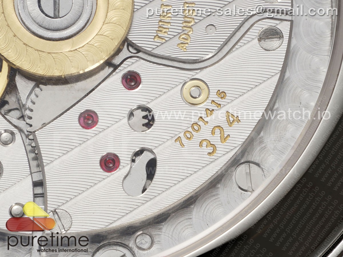 Annual Calendar Moonphase 5396 SS ZF 1:1 Best Edition White/Blue Dial on Blue Leather Strap A324 - Image 18