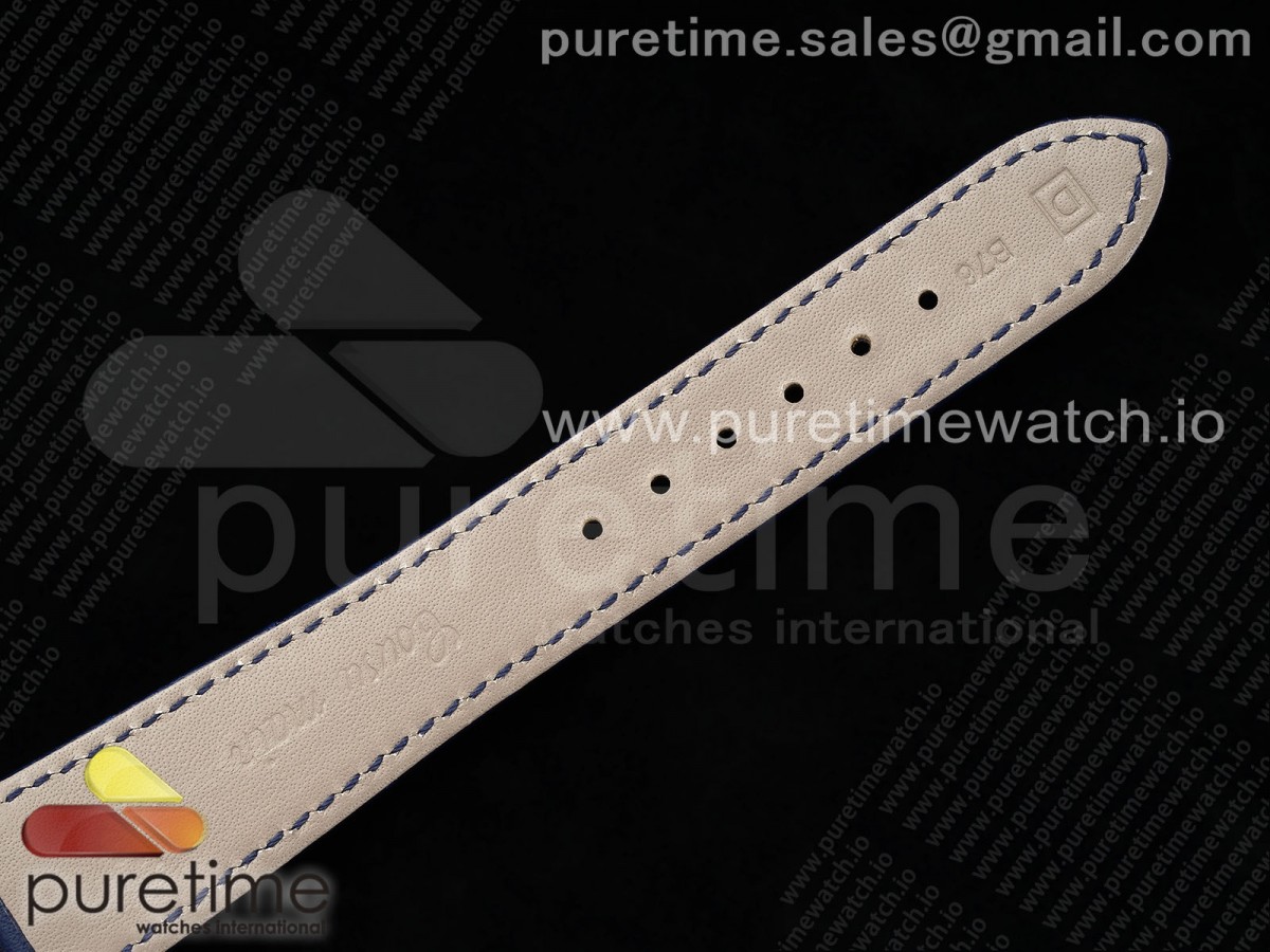 Annual Calendar Moonphase 5396 SS ZF 1:1 Best Edition White/Blue Dial on Blue Leather Strap A324 - Image 15