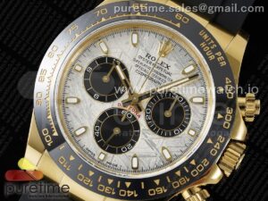 Daytona 116518 QF 1:1 Best Edition Meteorite Dial on Oysterflex Rubber Strap SA4130