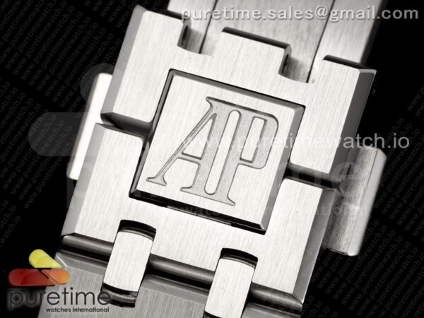 Royal Oak 37mm 15450 SS APSF 1:1 Best Edition Blue Textured Dial on SS Bracelet SA3120 Super Clone - Image 16