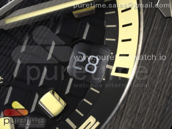 Royal Oak Offshore Diver 15720 SS APSF 1:1 Best Edition Black Dial Ceramic Bezel on Black Rubber Strap A4308 Super Clone - Image 13
