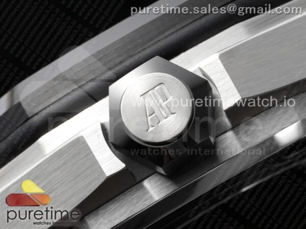 Royal Oak Offshore Diver 15720 SS APSF 1:1 Best Edition Black Dial Ceramic Bezel on Black Rubber Strap A4308 Super Clone - Image 5