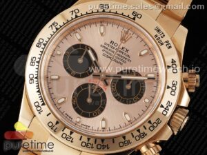 Daytona 116505 KING 1:1 Best Edition Sundust/Black Dial on RG Bracelet SA4130