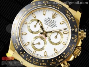 Daytona 116518 APSF 1:1 Best Edition White Dial on Oysterflex Rubber Strap SH4130