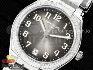 Twenty~4 7300/1200A SS PPF 1:1 Best Edition Gray Dial on SS Bracelet 324CS